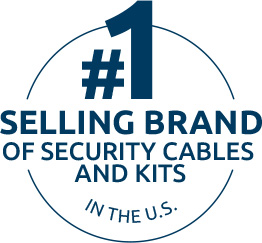 Number one selling brand of security cables and kits in the U.S. logo